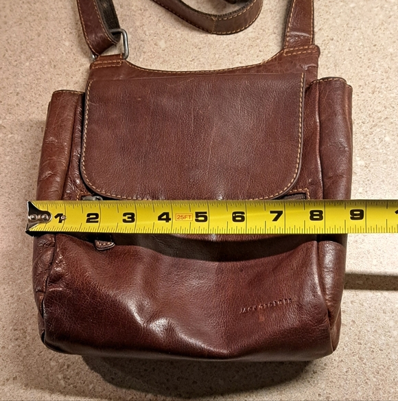 Jack George Leather Crossbody Bag - Picture 4 of 14